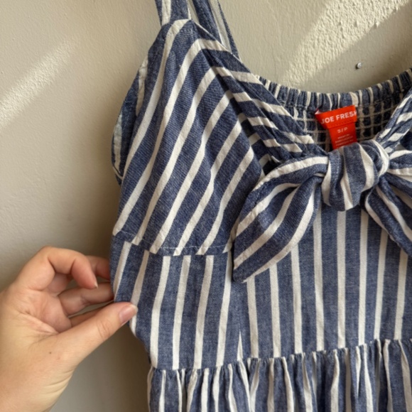 JOE FRESH Linen Striped Dress - Size S - Picture 2 of 6